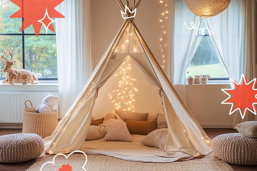 outdoor teepee tent for kids 